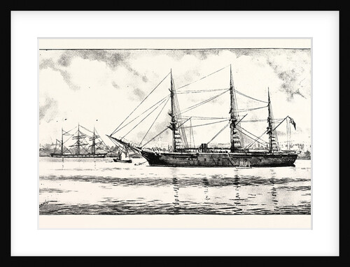 The Turkish Frigate Ertogrul Lost Off the Coast of Japan by Anonymous