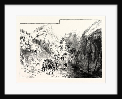 A Troop of Chasseurs Descend a Difficult Pass France by Anonymous