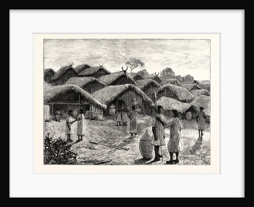 Cluster of Huts at the Native Village of Kohima India by Anonymous