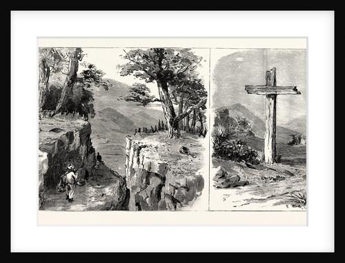 General Wolseley's Expedition against the Tsawbwa of Wuntho Upper Burma: Interior of Stockade at the Top of the Nankin Pass 2500 Feet above the Sea Captured by Major Smythe's Column the Tsawbwa's Preparations for Prisoners by Anonymous