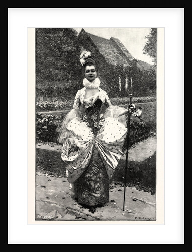 Petite Marquise Au XVIIe. Siecle Costume Watteau by Anonymous