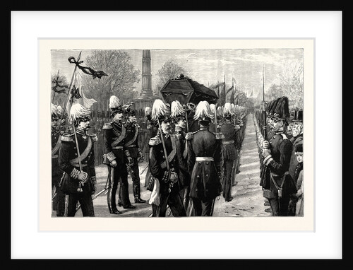 The Funeral of the Late Count Moltke: The Procession on Its Way to the Lehrter Railway Station Berlin Germany by Anonymous
