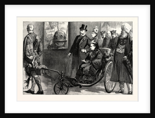 The Queen's Visit to the Royal Naval Exhibition: Her Majesty in the Camperdown Gallery by Anonymous