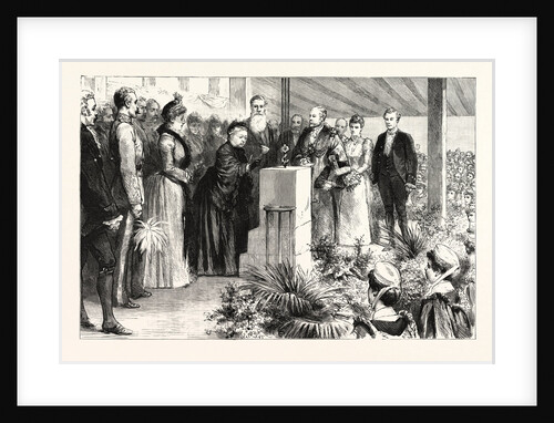 Her Majesty Laying the Foundation Stone of the Royal Derby Infirmary: I Declare This Stone Well and Truly Laid UK by Anonymous