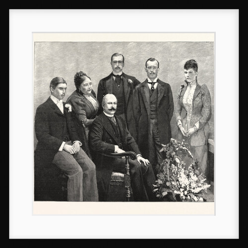 The Silver Wedding of the Duke and Duchess of Teck: Portrait Group of the Duke and His Family by Anonymous