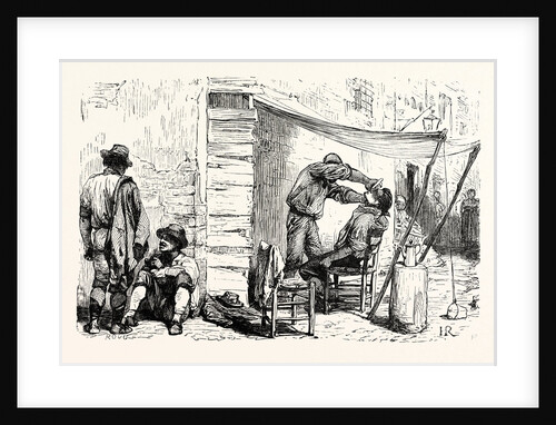 Shaving Al Fresco Italy by Anonymous