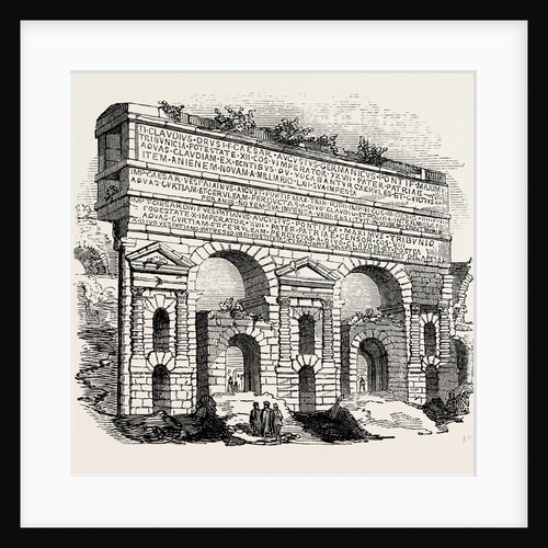 Portion of the Claudian Aqueduct. Rome Italy by Anonymous
