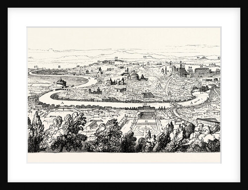In the Forum Romanum the Pincian Hill. Rome Italy by Anonymous