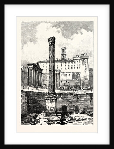 In the Forum Showing the Depth Excavated Rome Italy by Anonymous