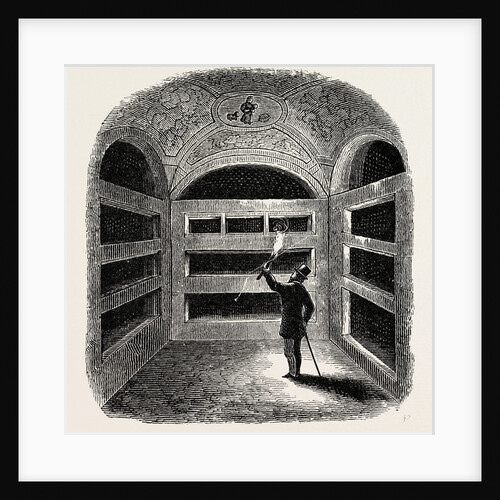 A Cubiculum with Tombs Rome Italy by Anonymous