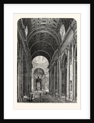 Interior of St Peter's Rome Italy by Anonymous