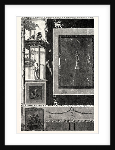 Fresco from the House of Siricus at Pompeii: Figures of Greek and Roman Deities About Two-Thirds the Size of Life by Anonymous