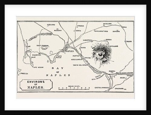 Map of Environs of Naples by Anonymous