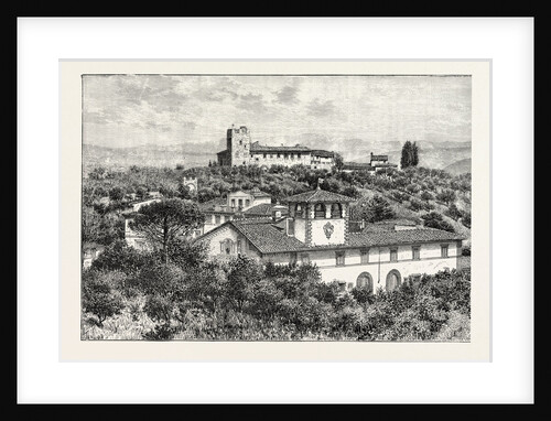 Torre Del Gallo (Galileo's Observatory) Near Florence Italy by Anonymous