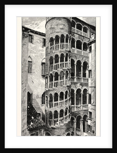 Staircase of the Fifteenth Century: Contarini Palace Venice by Anonymous