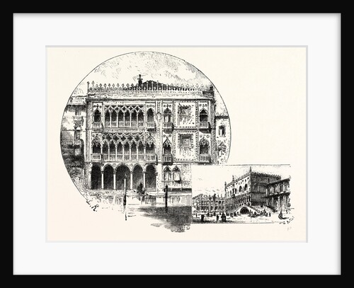 Ca' D'Oro Palace on the Grand Canal Palace of the Doges Venice by Anonymous