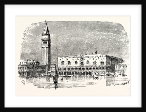 Campanile of St Mark's and Palace of the Doges Venice by Anonymous