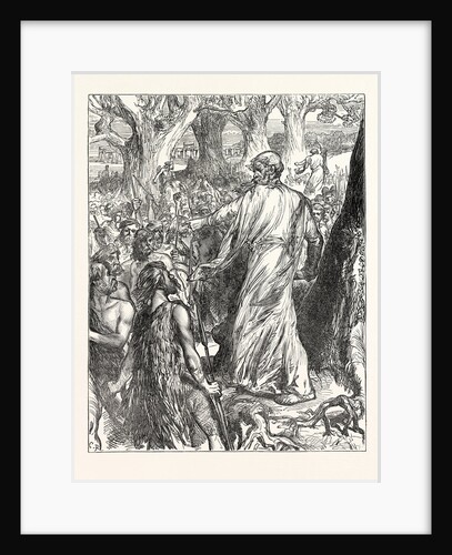 Druids Inciting the Britons to Oppose the Landing of the Romans by Anonymous