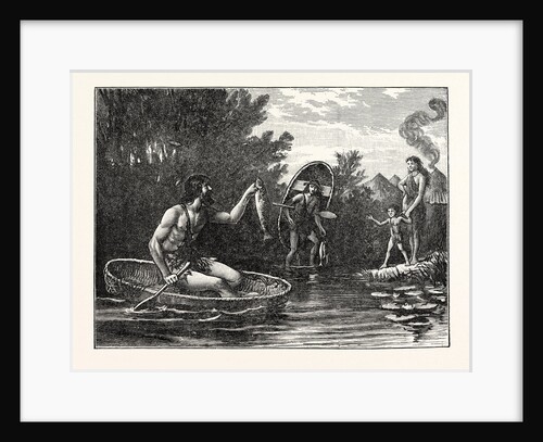 Britons with Coracle by Anonymous