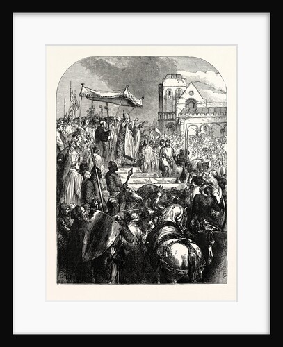 Pope Urban II. Preaching the First Crusade in the Market Place of Clermont by Anonymous