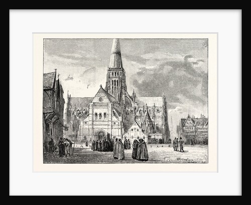 South-West View of Old St. Paul's Showing the Chapter-House London by Anonymous