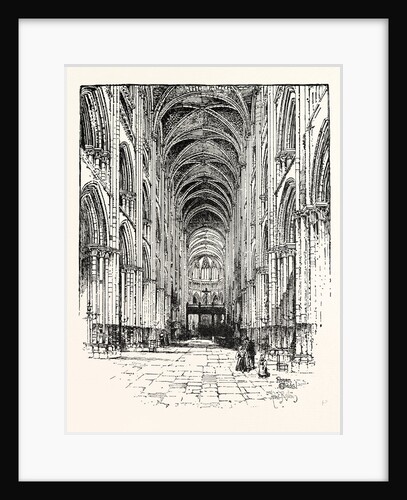 Interior of Rouen Cathedral by Anonymous