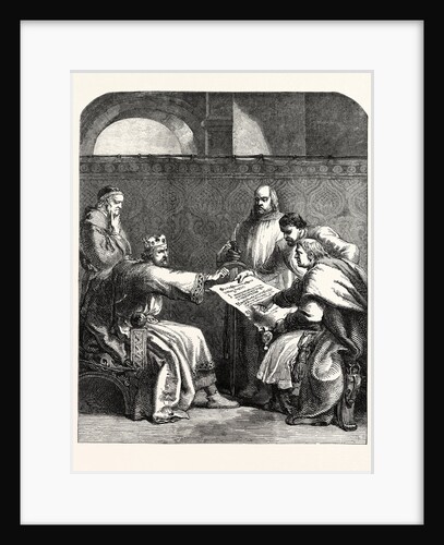 John Refusing to Sign the Articles of the Barons by Anonymous
