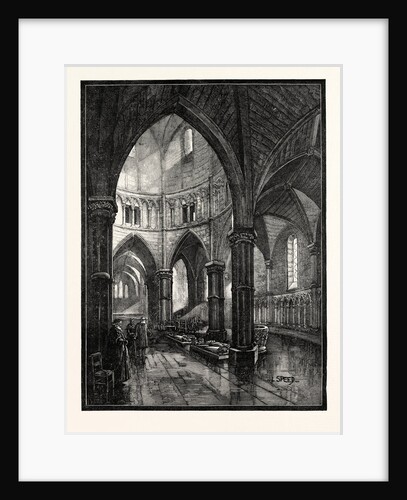 Interior of the Temple Church London by Anonymous