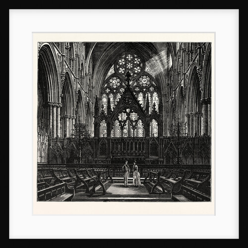 The Choir of Lincoln Cathedral by Anonymous