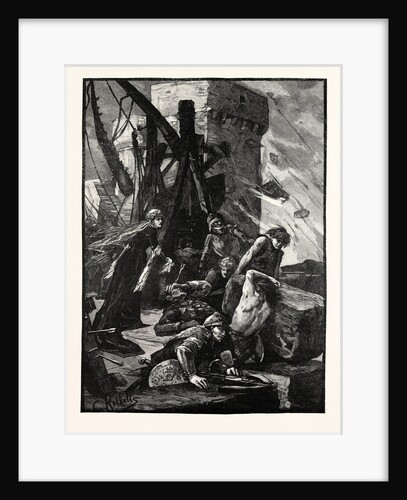 Black Agnes at the Siege of Dunbar Castle by Anonymous