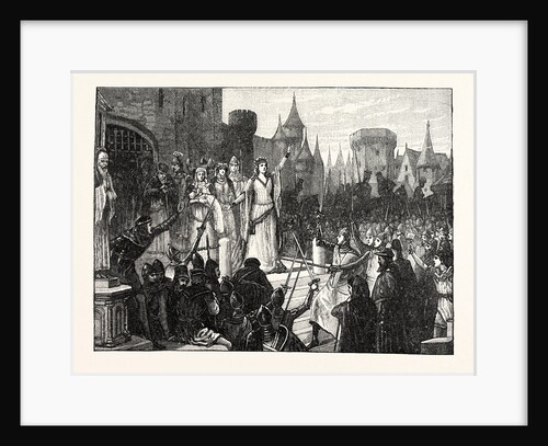 The Countess De Montfort Inciting the People of Rennes to Resist the French King by Anonymous