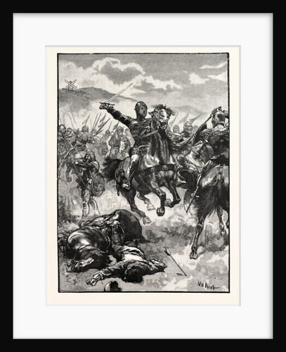 The Black Prince at the Battle of Creçy by Anonymous