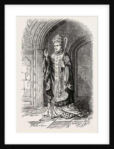 Costume of Bishop of the 14th Century. by Anonymous