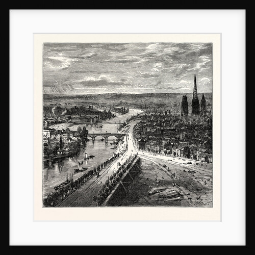 View of Rouen from St. Catherine's Hill. by Anonymous
