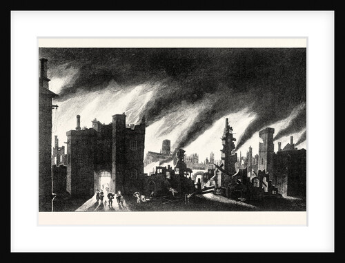 The Great Fire of London 1666 by Anonymous