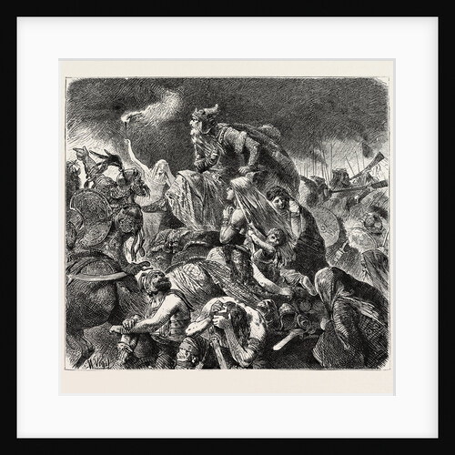 Attila at the Battle of Chalons. by Anonymous