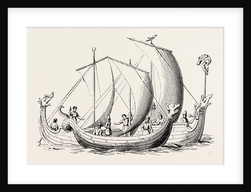 Saxon Ships from an Old Ms. by Anonymous