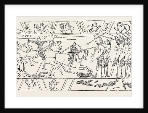 The Warriors of Hastings from the Bayeux Tapestry by Anonymous