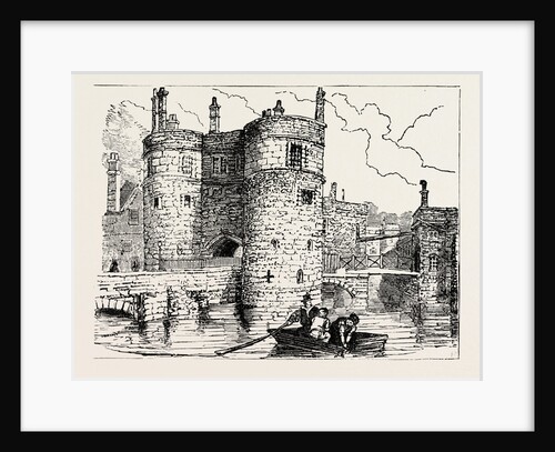 Moat and Entrance Tower of the Tower of London by Anonymous