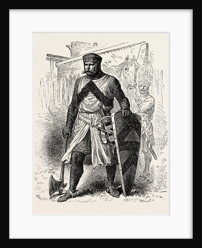 Norman Baron with Battleaxe and Shield by Anonymous