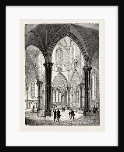Interior of the Temple Church in London by Anonymous