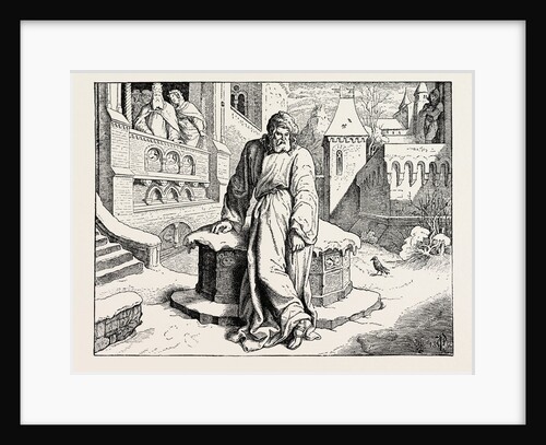 Henry IV. In the Courtyard of the Pope at Canossa. by Anonymous
