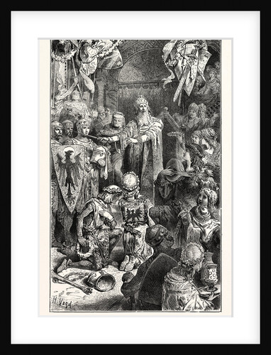 The Great Emperor Frederick Barbarossa Holds His Court at Mayence. by Anonymous