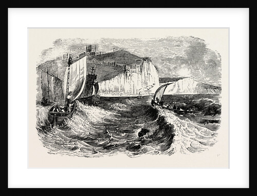 Dover Castle and Cliffs. by Anonymous