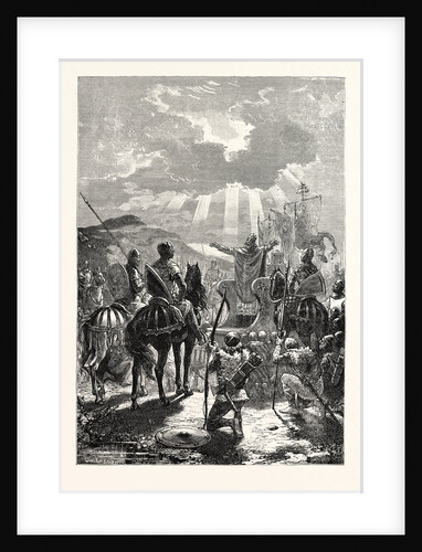 A Bishop Blessing the Troops Before the Battle. by Anonymous