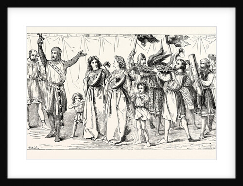 Customs of the Thirteenth Century. The Solemn and Festive Procession of the Crane. by Anonymous