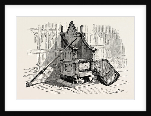 Coronation Chair with the Royal Stone from Scone by Anonymous