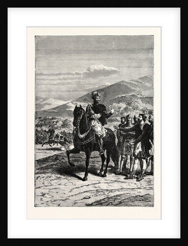 Bruce on the Field of Bannockburn. by Anonymous