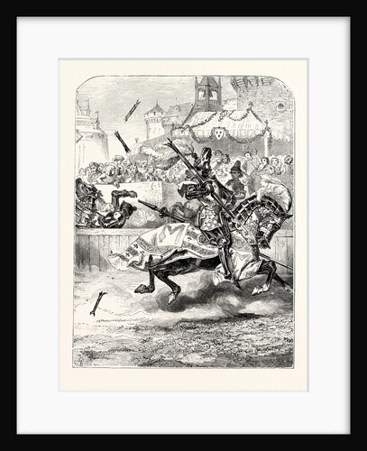 Fourteenth Century Chivalry Breaking a Lance in the Lists. by Anonymous