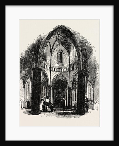 Nave of the Temple Church London. by Anonymous